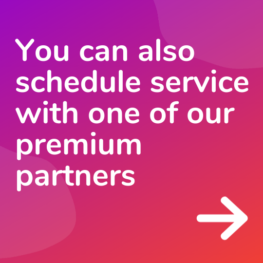 Schedule service with partner